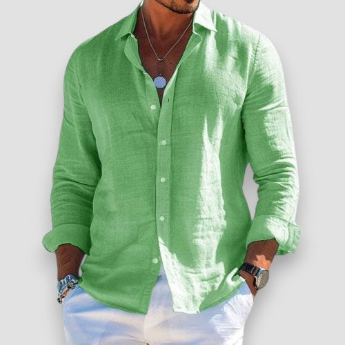 Men's Loose-Fit Summer Shirt | Breathable Comfort | Long-Lasting Shape