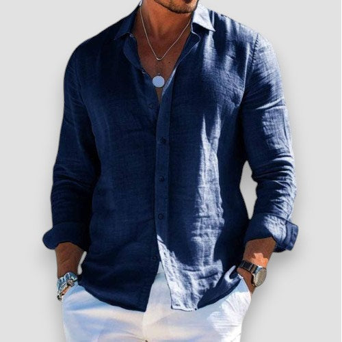 Men's Loose-Fit Summer Shirt | Breathable Comfort | Long-Lasting Shape