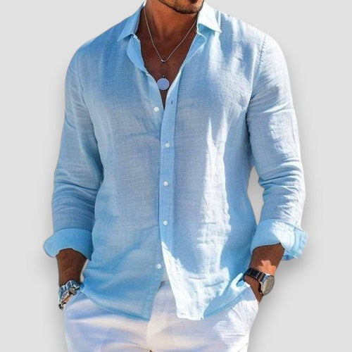 Men's Loose-Fit Summer Shirt | Breathable Comfort | Long-Lasting Shape