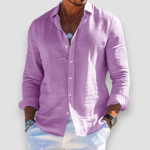 Men's Loose-Fit Summer Shirt | Breathable Comfort | Long-Lasting Shape