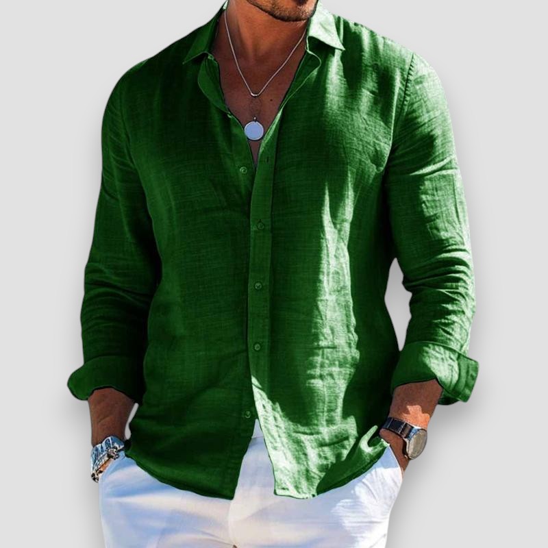 Men's Loose-Fit Summer Shirt | Breathable Comfort | Long-Lasting Shape
