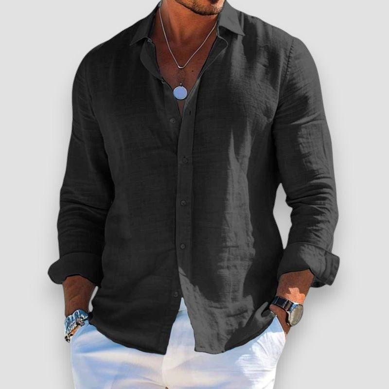 Men's Loose-Fit Summer Shirt | Breathable Comfort | Long-Lasting Shape