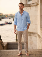 Men's Casual Button-Down Shirt | Wrinkle-Resistant | Relaxed Fit for All-Day Comfort