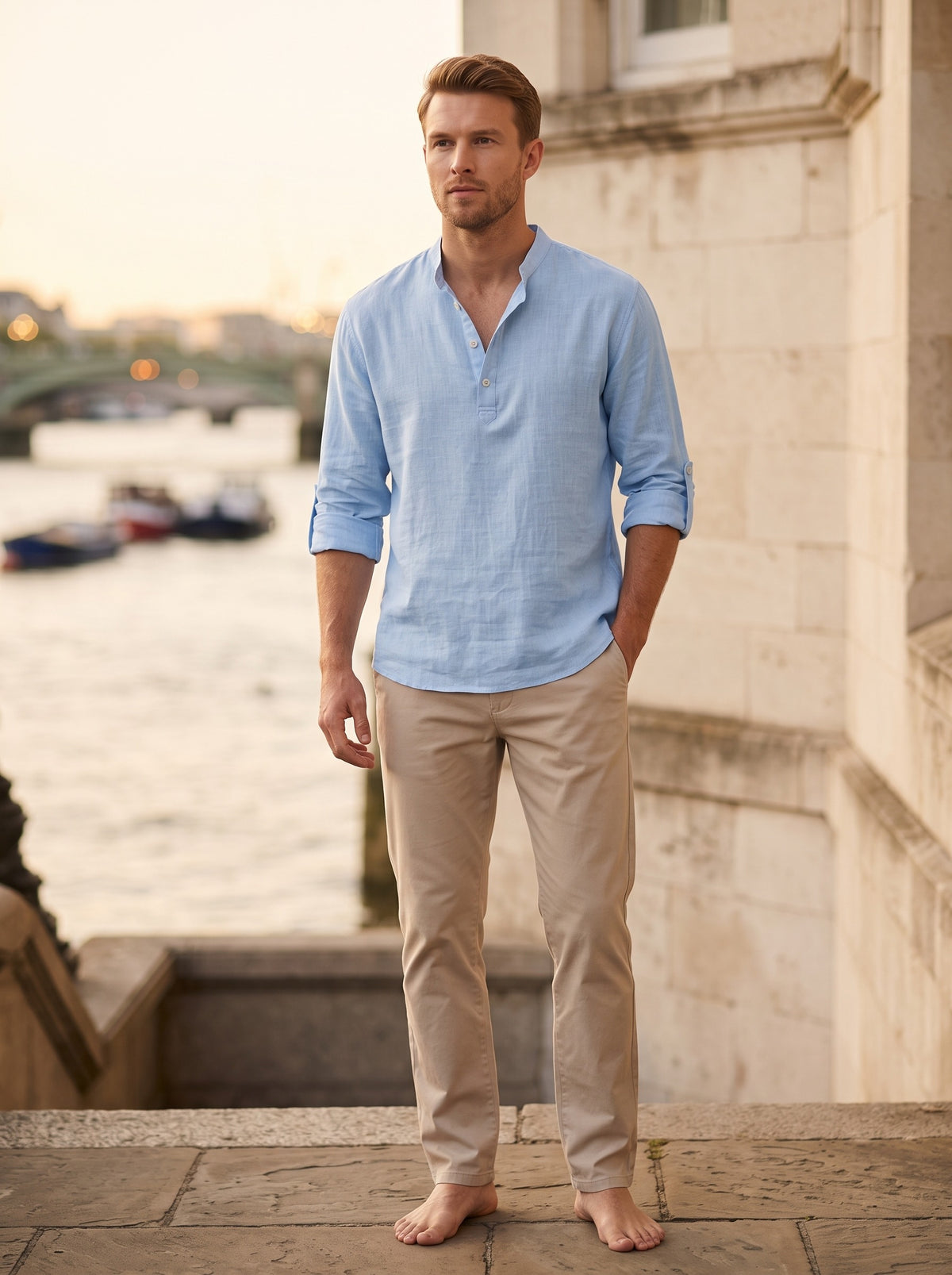 Men's Casual Button-Down Shirt | Wrinkle-Resistant | Relaxed Fit for All-Day Comfort