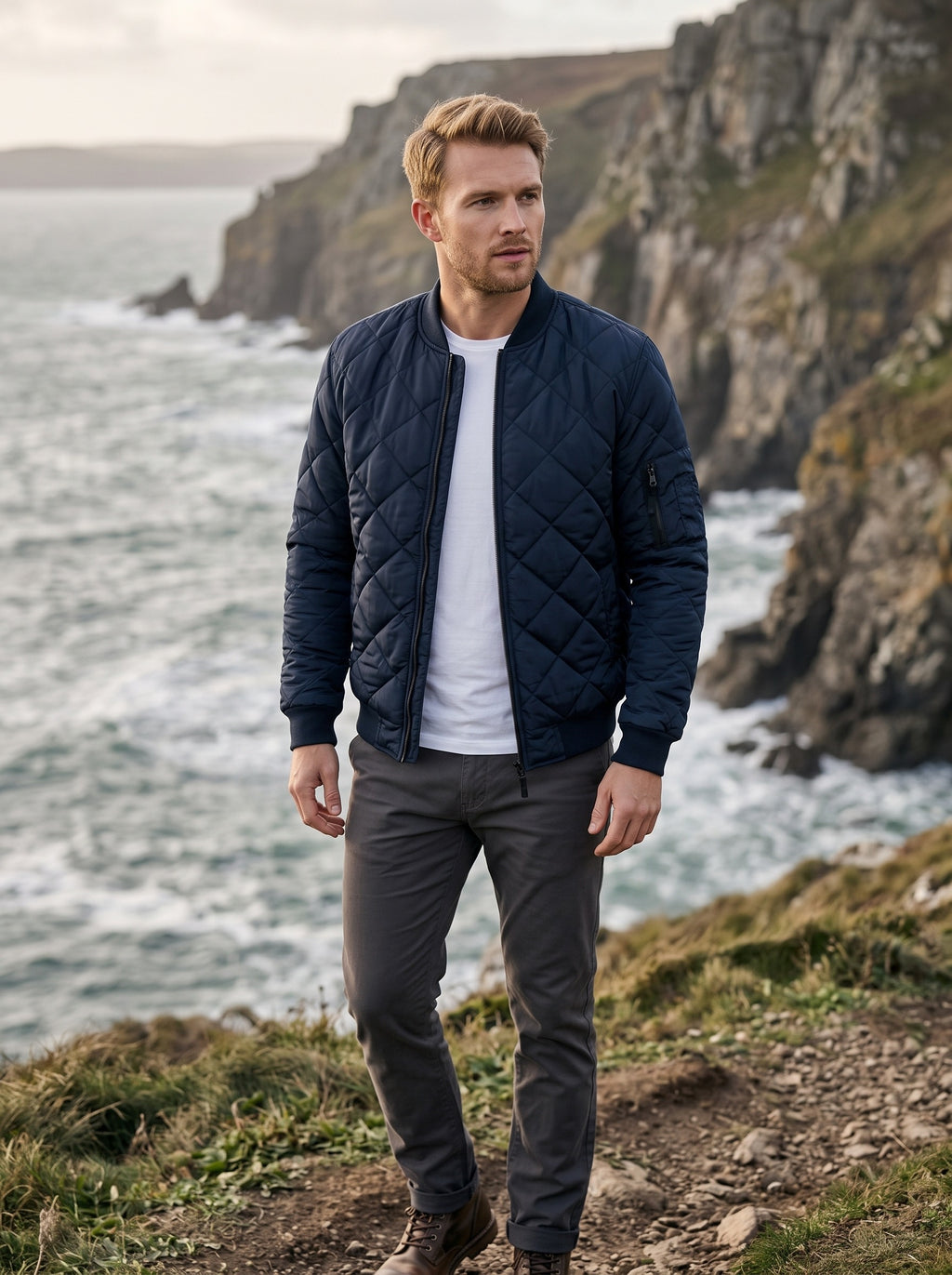 Men's Lightweight Spring Jacket | Multiple Pockets | Breathable Design