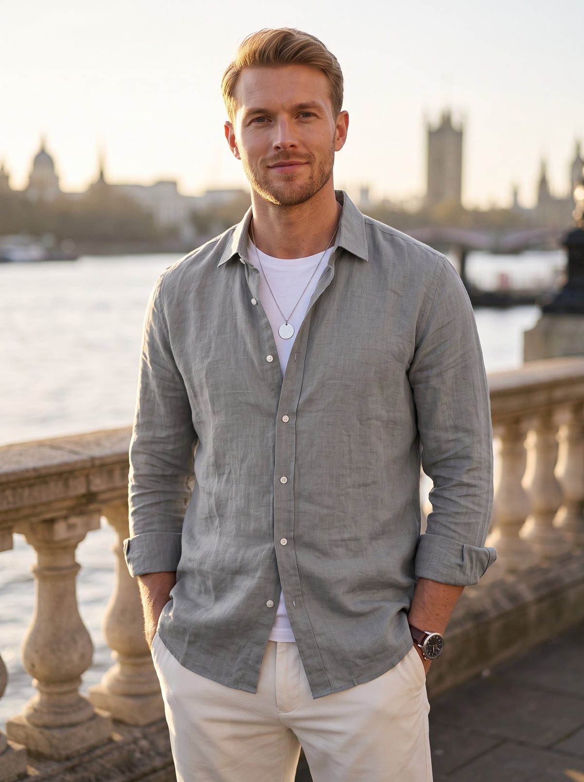 Men's Loose-Fit Summer Shirt | Breathable Comfort | Long-Lasting Shape