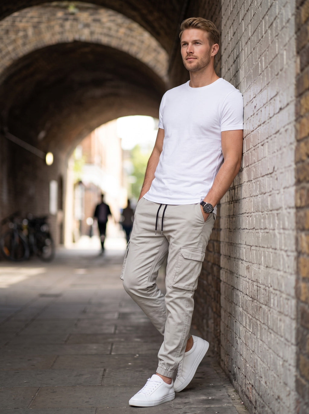 Men's Slim Fit Joggers | Tapered Ankle Cuffs | Elasticated Stretch Waistband