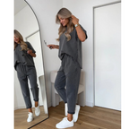 Women's Two-Piece Loungewear Set | Breathable Comfort | Contoured Silhouette