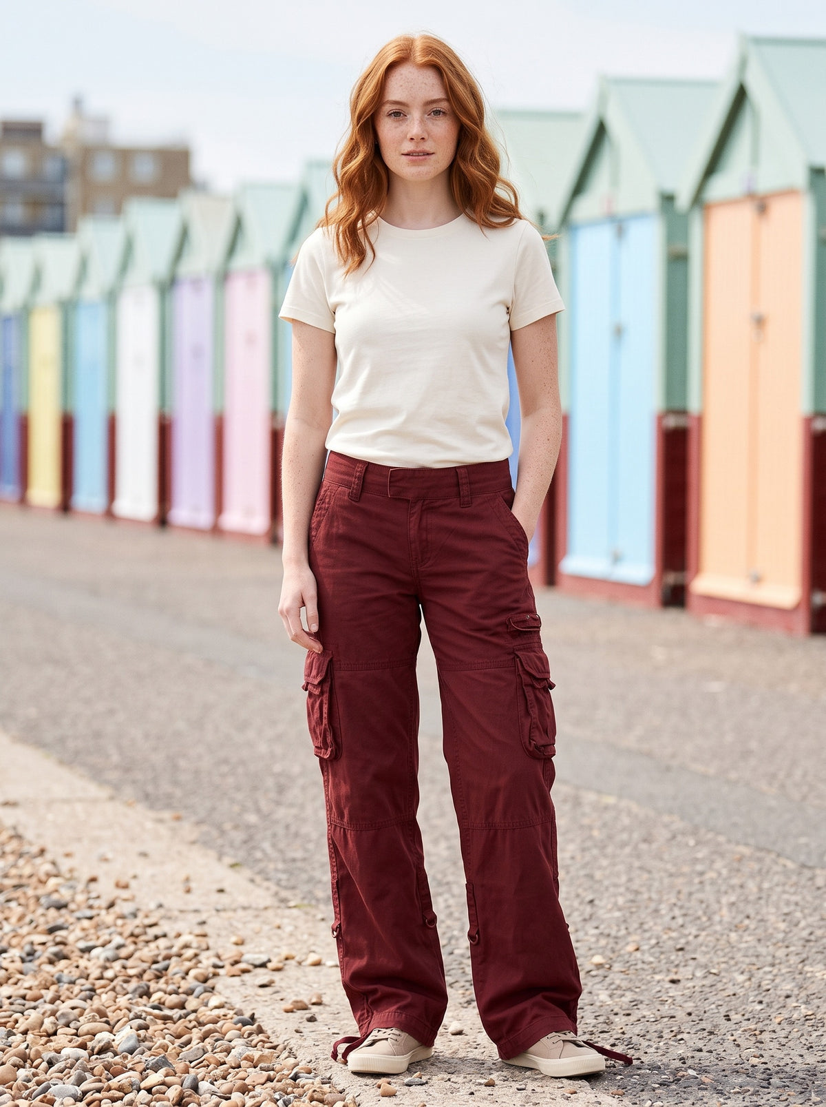 Women's Cargo Trousers | Utility Pockets | Relaxed Fit for Effortless Everyday Style