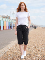 Women's Pocket Shorts | Adjustable Drawstring Waist | Deep Practical Pockets